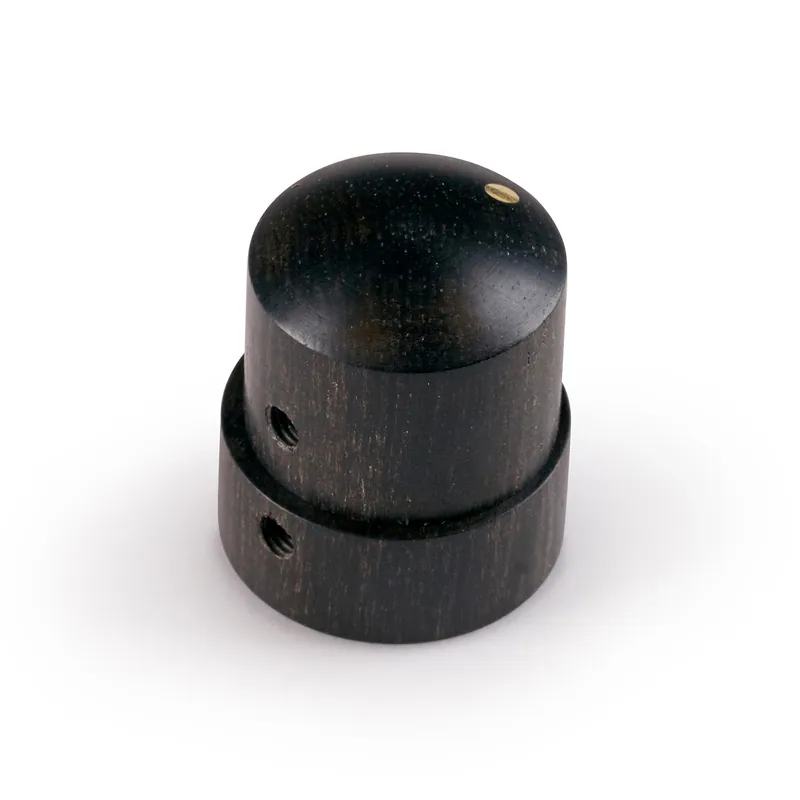Billig Framus & Warwick Parts - Stacked Wooden Dome Knob - Ebony