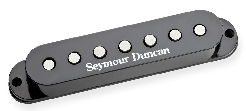 Seymour Duncan SSL-5 7s - Custom Staggered Strat Pickup, 7-String - Black Cap Kostenfreie Lieferung
