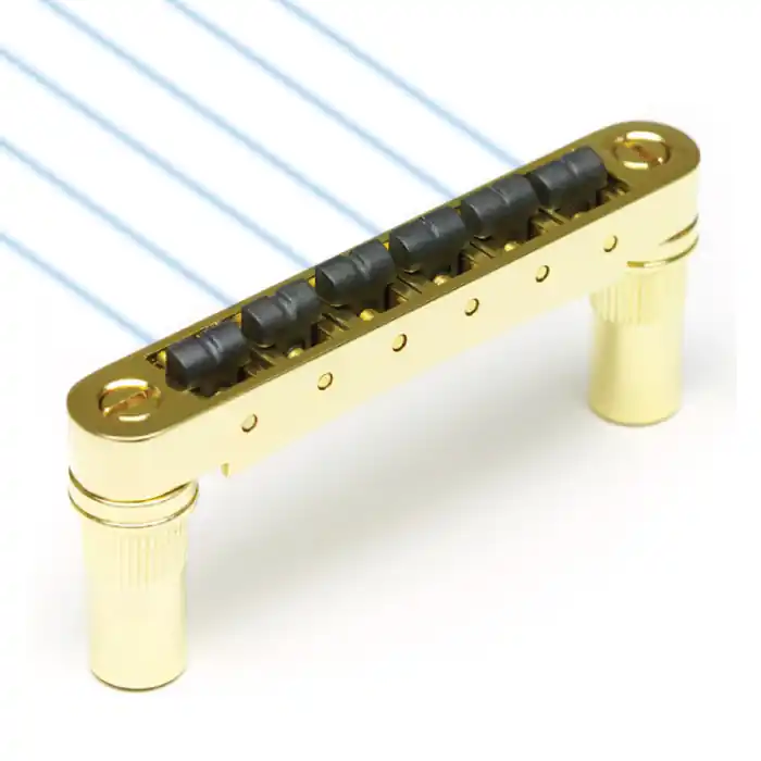 Ghost PN-8863-G0 - Loaded ResoMax NV2 Tune-O-Matic Bridge, 6 mm - Gold Jetzt Bestellen