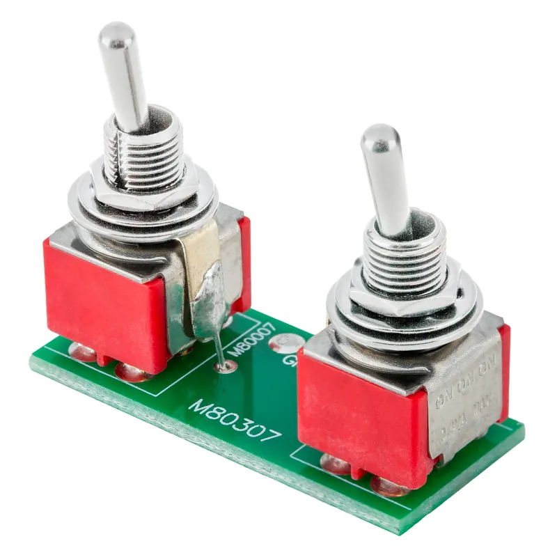 Sichere Zahlung MEC Mini Toggle Switch Assembly for Coil Splitting on Humbucking Pickups - Chrome