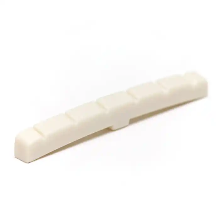 Abverkauf NuBone LC-5000-10 - F-Style Guitar Nut, Flat/Curved Bottom, Slotted - Luthier's Pack, 10 pcs.