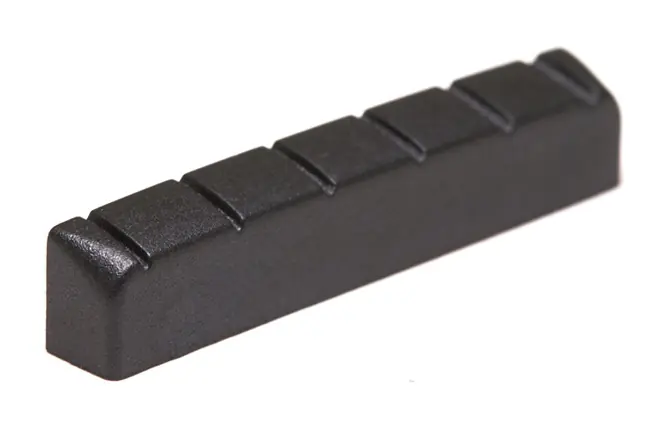 Expressversand Black TUSQ XL PT-6234-00 - Slotted Guitar Nut (1 3/4" Long) - Acoustic / Electric, Flat
