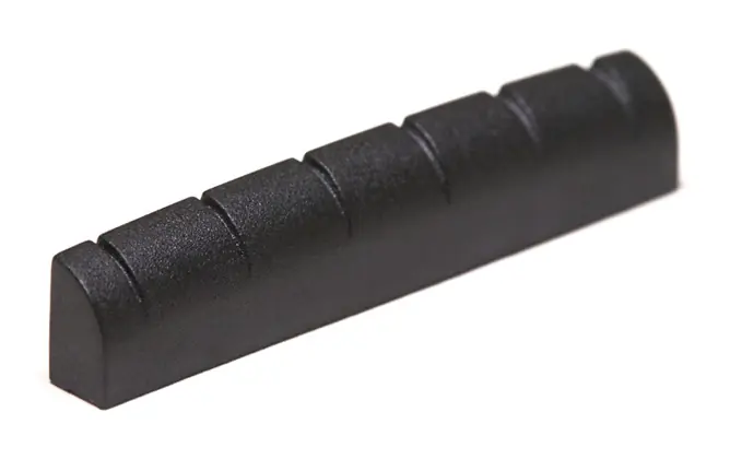 Jetzt Kaufen Black TUSQ XL PT-6134-00 - Slotted Guitar Nut (1 3/4" Long) - Acoustic / Electric, Rounded, Flat