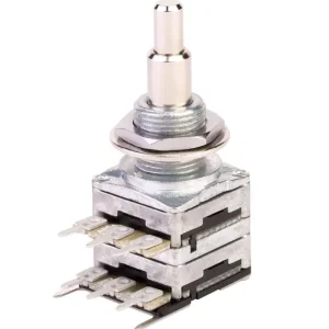 MEC Stacked Dual Mono Potentiometer, A250K / B100K/cc, Solid Shaft Direktkauf