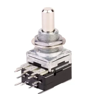MEC Mono Potentiometer, B500K, Push/Pull, DPDT, Solid Shaft Neue Ware