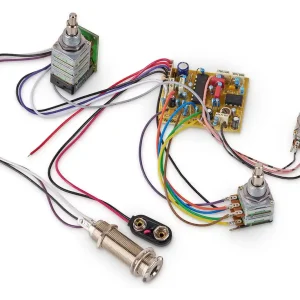 MEC Active BEC 3 Electronics for Active Pickups (Vol+Bal PP / T+B / M), 9 V Neue Kollektion
