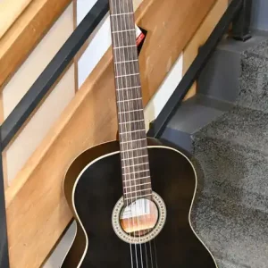 ADMIRA LUNA 3/4 Konzertgitarre, schwarz-matt, Oregon-Pine/Sapelli Saisonangebot