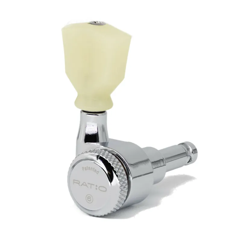 Preis Gesenkt Graph Tech PRL-8351-C0 Ratio Electric Locking Machine Heads with Vintage Keystone Button - 3 + 3 - Chrome