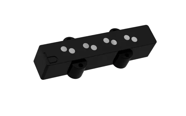 Bartolini 4-String b-axis J-Bass (b-axis J44J-L), Bridge, Black Kostenloser Rückversand