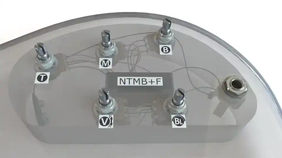 Bartolini NTMB+F 3-Band Preamp (HR-5.0AP/918), 5 Pots, with Bypass Sonderangebot