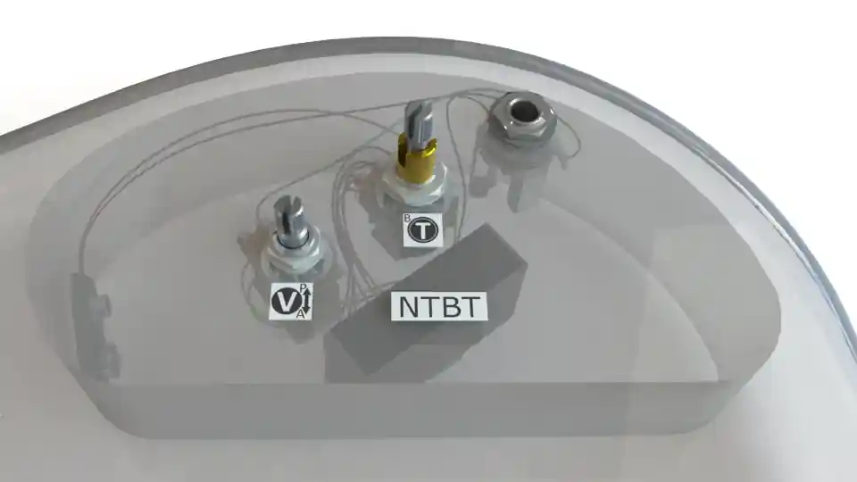Bartolini NTBT 2-Band Preamp (HR-2.2AP/918), 2 Pots, with Bypass Aktuell