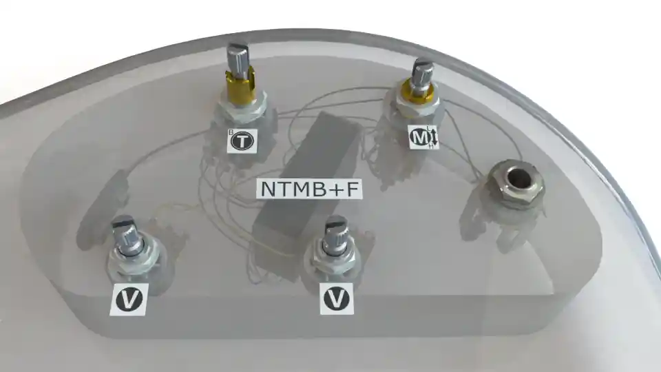 Bartolini NTMB+F 3-Band Preamp (HR-4.4/918), 4 Pots Preisknaller