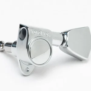 Jetzt Bestellen TonePros GKH33X Tuner with 20:1 Gear Ratio and Metal Keystone Button - Guitar Machine Heads, 3 + 3 - Chrome
