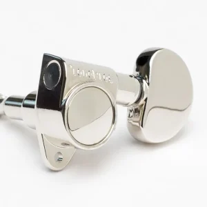 Neu Im Sortiment TonePros GKB33K Tuner with 20:1 Gear Ratio and "Kidney" Style Button - Guitar Machine Heads, 3 + 3 - Nickel