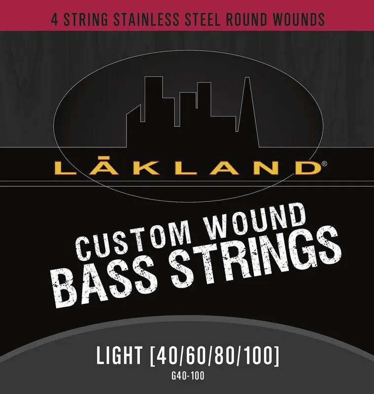 Lakland Custom Wound Stainless Steel - Electric Bass String Set, 4-String, Light, .040-.100 Sofort Bestellen