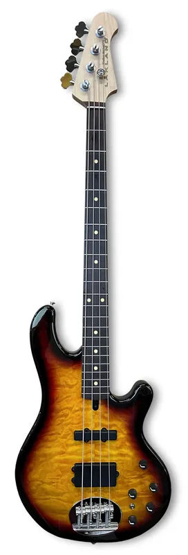 Lakland Skyline 44-02 Deluxe Bass, 4-String - Quilted Maple Top, Three Tone Sunburst Gloss Preisreduziert
