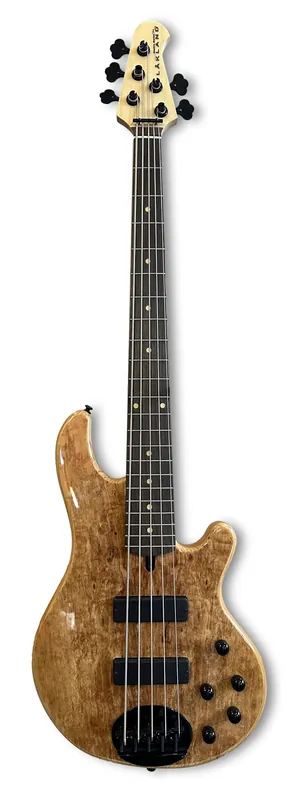 Online Kaufen Lakland Skyline 55-01 Deluxe Bass, 5-String - Spalted Maple Top, Natural Gloss