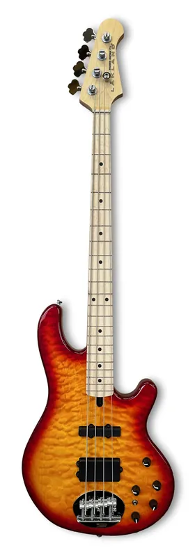 Direktkauf Lakland Skyline 44-02 Deluxe Bass, 4-String - Quilted Maple Top, Cherry Sunburst Gloss