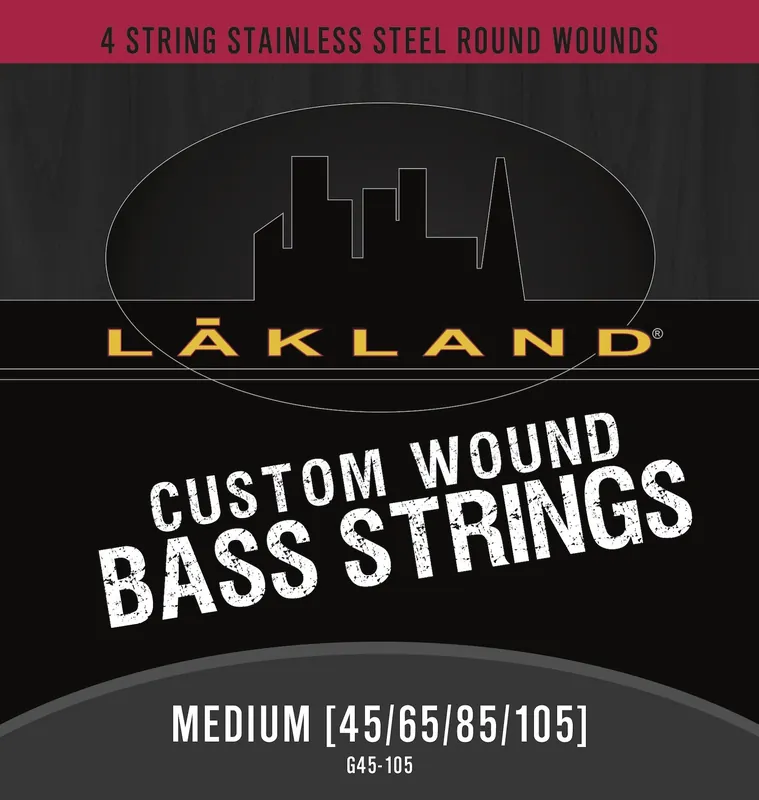 Super-Preis Lakland Custom Wound Stainless Steel - Electric Bass String Set, 4-String, Medium, .045-.105
