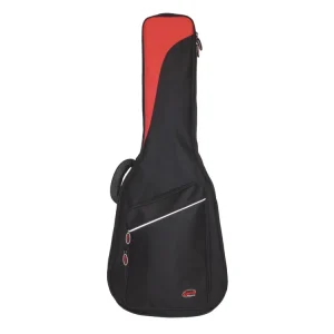 LENZ LB-301 Gigbag für Konzertgitarre 1/8-1/2 rot-schwarz Schneller Versand