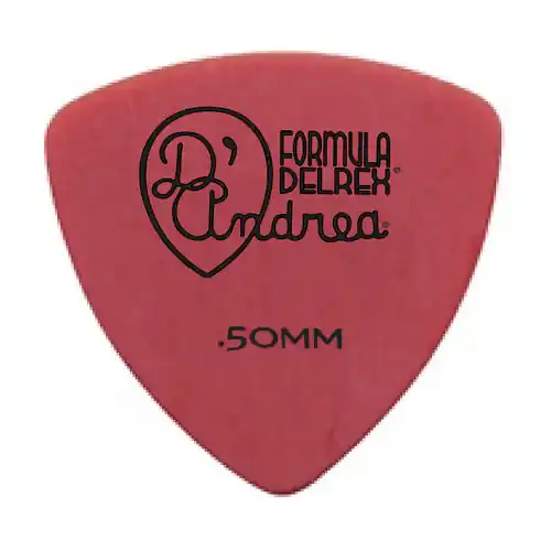 Begrenztes Angebot D'Andrea Formula Delrex Picks - 346 Shape (RD346 .50TH), 72 pcs Refill Bag, 0.50 mm, Red
