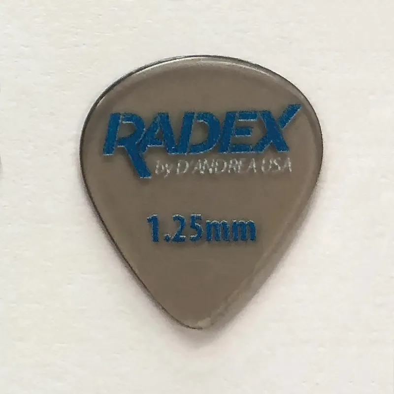 D'Andrea Radex Picks - 551 Shape (RDX551 1.25), 6 pcs Pick Pack, 1.25 mm, Smoke Meistverkauft