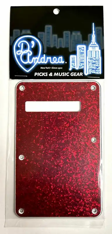 D'Andrea ST-Style Tremolo Back Plate (DPP ST RDS BP), Red Sparkle Rabatt