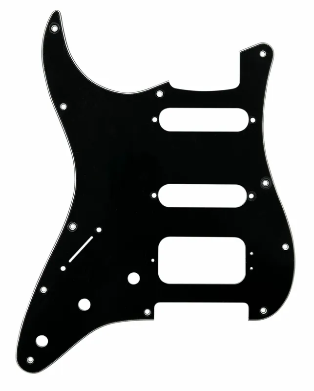 D'Andrea ST-Style HSS Pickguard (DPP ST BWB HSS LH), Black, Lefthand Must-Have