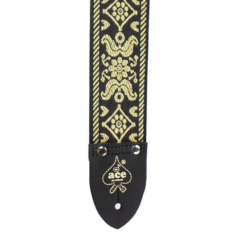 D'Andrea Ace Vintage Reissue Guitar Strap (ACE-7), Old Gold Expressversand
