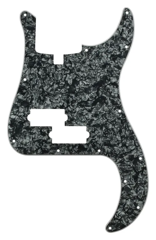 Sadowsky Parts - 21-Fret Hybrid P/J Bass Pickguard - 5-String - Black Pearl Garantierte Lieferung
