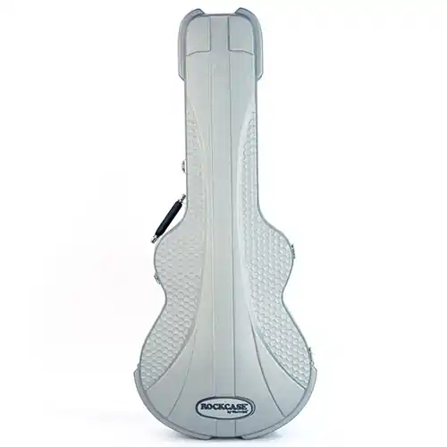 RockCase - Premium Line - Electric Guitar ABS Case (Semi-Hollowbody), Curved - Silver Gratis Versand