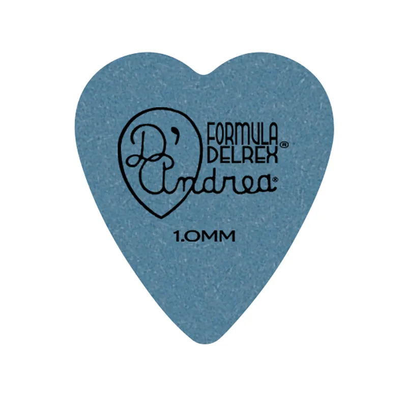 D'Andrea Formula Delrex Picks - 323 Shape (RD323 1.0HV), 72 pcs Refill Bag, 1.00 mm, Blue Top-Angebot