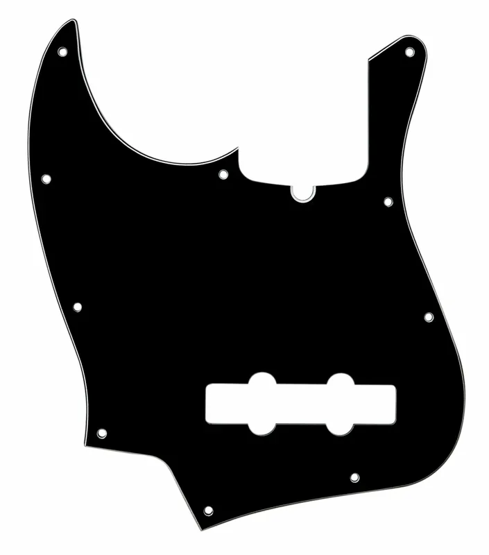 D'Andrea J-Bass Pickguard (DPP JB BWB SS LH), Black, Lefthand Begrenztes Angebot