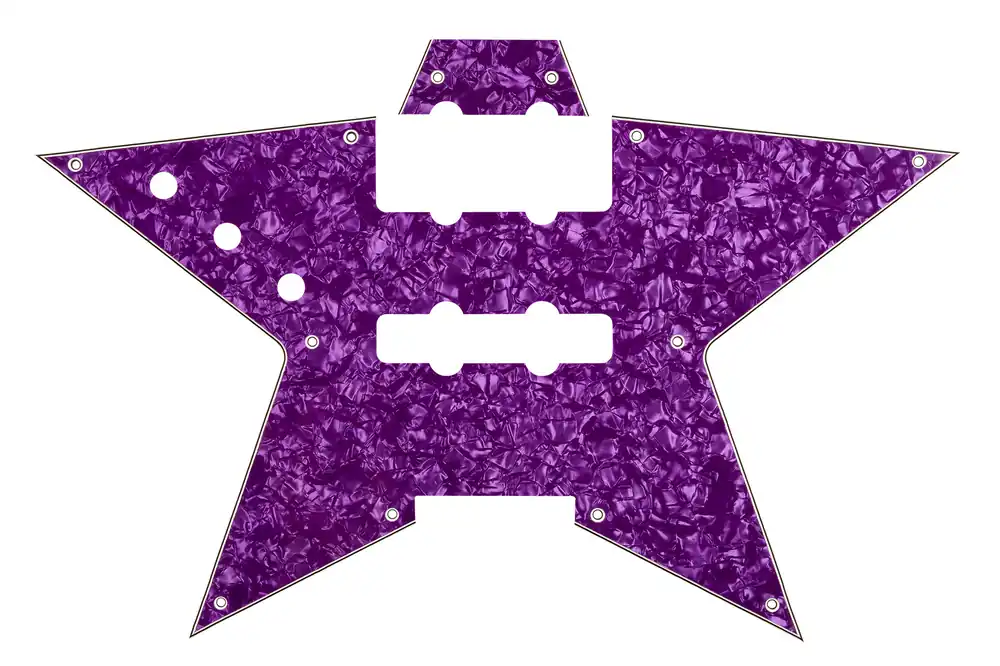Warwick Parts - Pickguard for RockBass Artist Line Bootsy Collins Space Bass, 4-String - Purple Sale