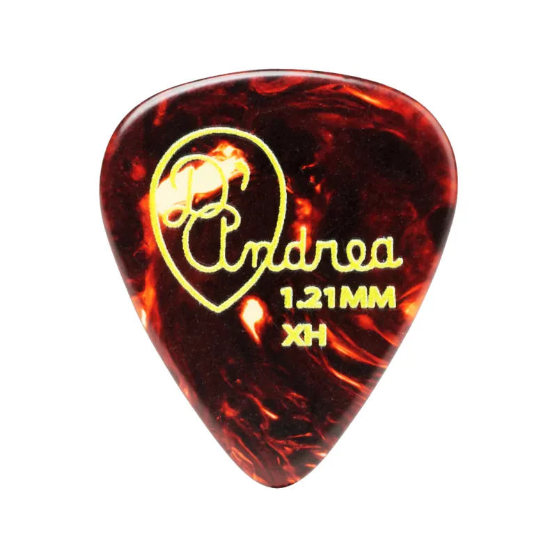 D'Andrea Shell Celluloid Picks - 351 Shape (RG351 1.21XH), 72 pcs Refill Bag, 1.21 mm, Shell Preisknaller