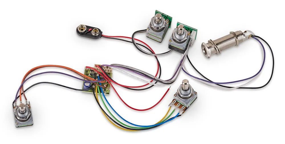 MEC Active BEC 2 Electronics for Active Pickups (Vol PP / Bal / T / B) - Lefthand Sichere Zahlung