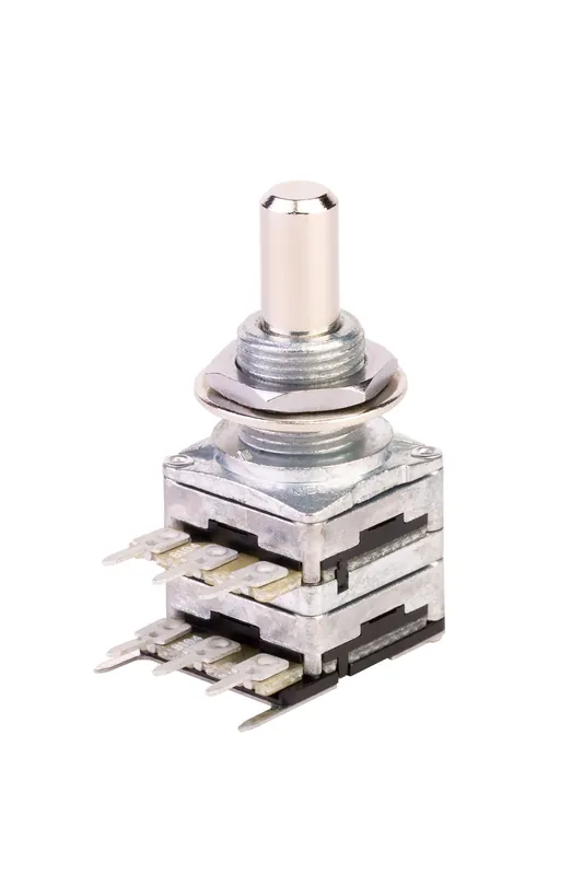 Saisonangebot MEC Stereo Potentiometer, (B100K + B100K)/cc, Solid Shaft