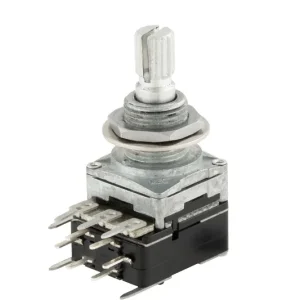 MEC Mono Potentiometer, A250K, Push/Pull, DPDT, Split Shaft Sonderaktion
