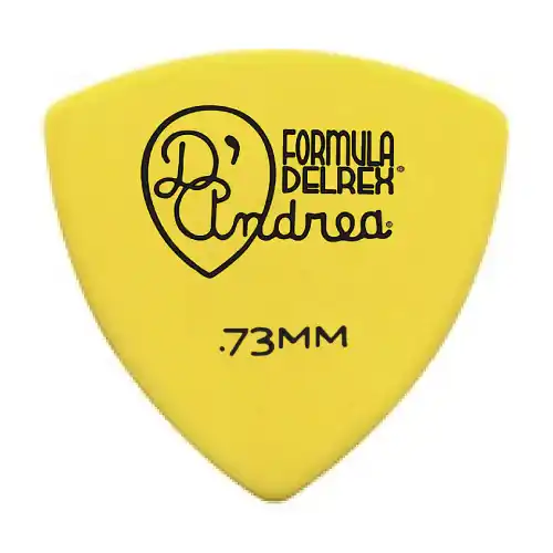 Direkt Vom Hersteller D'Andrea Formula Delrex Picks - 346 Shape (RD346 .73MD), 72 pcs Refill Bag, 0.73 mm, Yellow