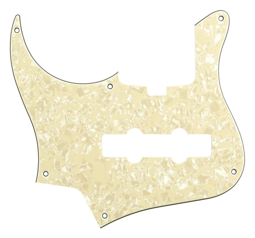 Preis Gesenkt Sadowsky Parts - 24-Fret Vintage J/J Bass Pickguard - 4-String - Cream Pearl - Lefthand