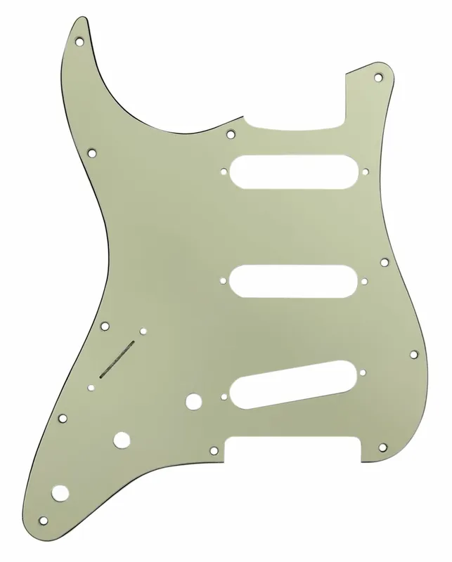 Preisknaller D'Andrea ST-Style SSS Pickguard (DPP ST MGBLKMG SSS LH), Mint Green, Lefthand