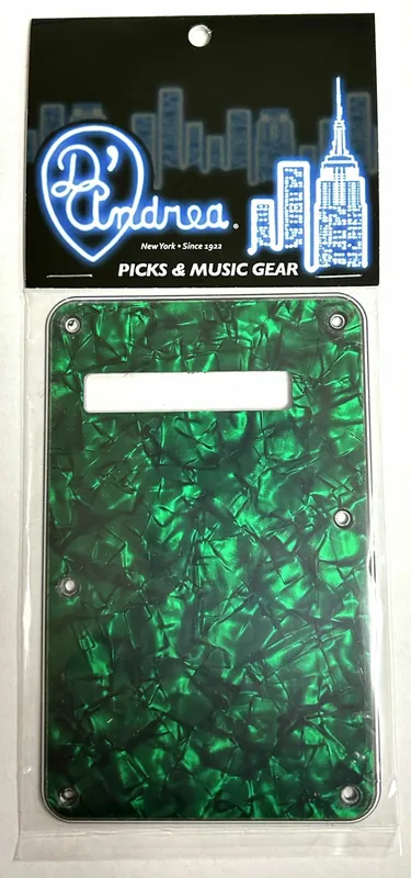 Geprüft D'Andrea ST-Style Tremolo Back Plate (DPP ST GRP BP), Green Pearl