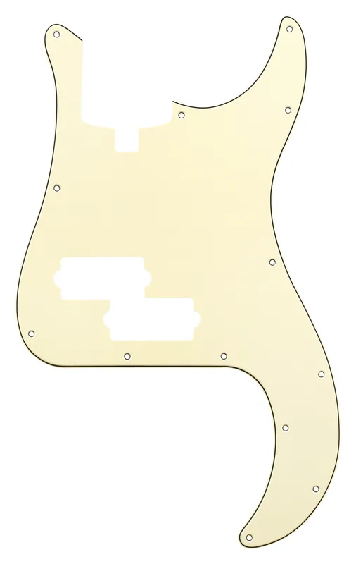 Wochenendangebot Sadowsky Parts - 21-Fret Hybrid P/J Bass Pickguard - 4-String - Vintage White
