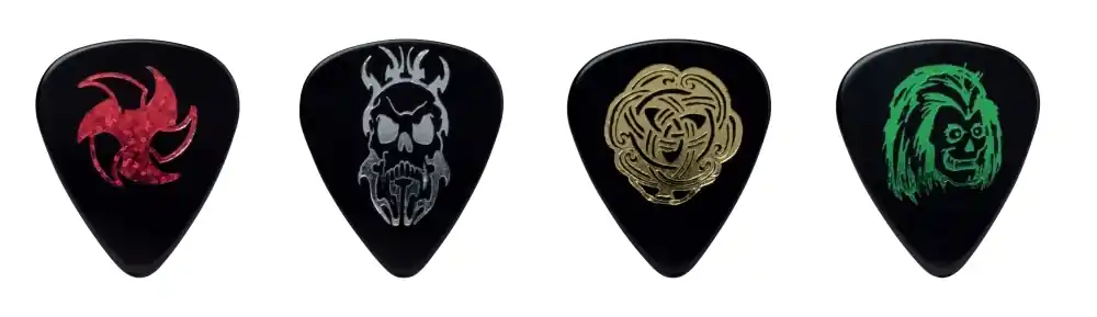 Neu Im Sortiment D'Andrea Cool Plecs "Rock" - 351 Shape (RPROH), 12 pcs Assorted Pick Pack, 0.96 mm