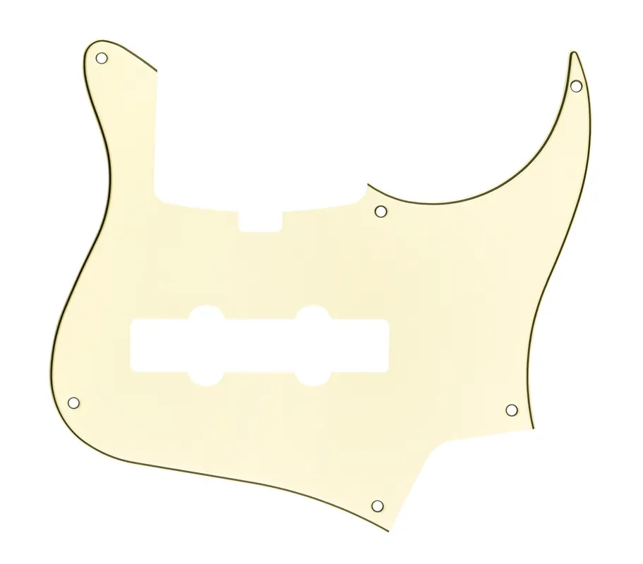 Sadowsky Parts - 24-Fret Vintage J/J Bass Pickguard - 5-String - Vintage White Preisknaller
