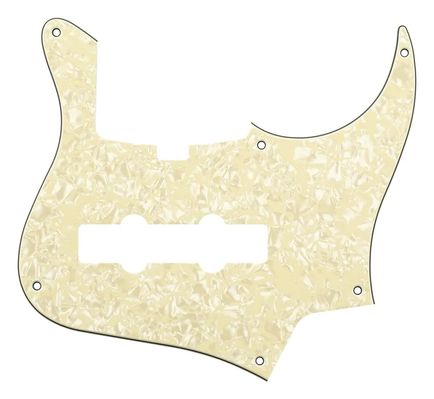 Sadowsky Parts - 24-Fret Vintage J/J Bass Pickguard - 5-String - Cream Pearl Heißes Angebot