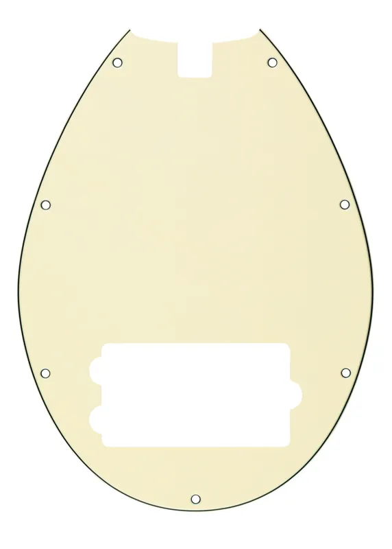 Abverkauf Sadowsky Parts - 21-Fret Vintage M Bass Pickguard - 4-String - Vintage White