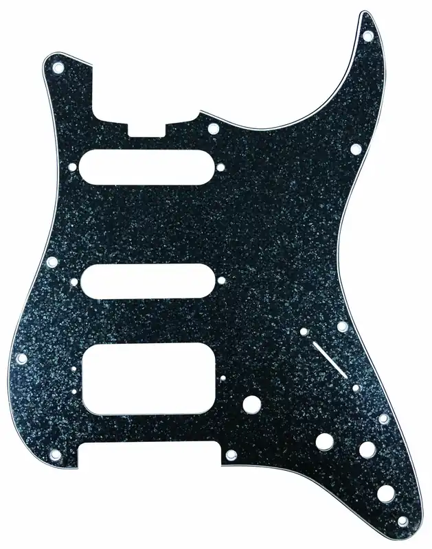 Markenprodukt D'Andrea ST-Style HSS Pickguard (DPP ST BKS HSS), Black Sparkle