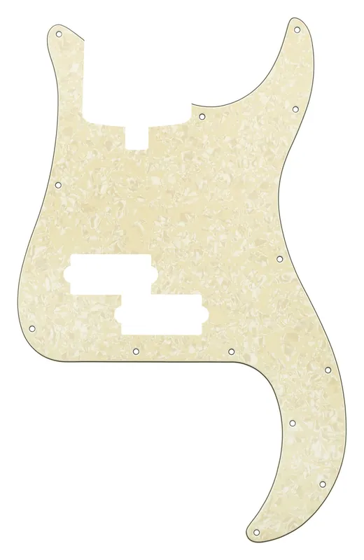 Sadowsky Parts - 21-Fret Hybrid P/J Bass Pickguard - 5-String - Cream Pearl Heißes Angebot