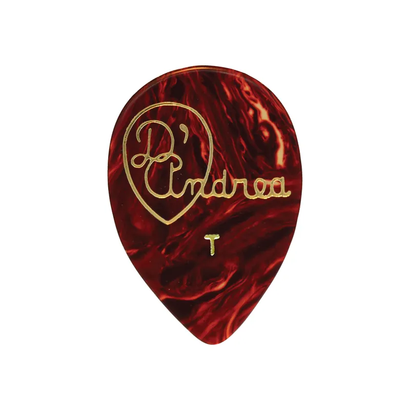 Rabatt D'Andrea Shell Celluloid Picks - 358 Shape (RG358 .46TH), 72 pcs Refill Bag, 0.46 mm, Shell